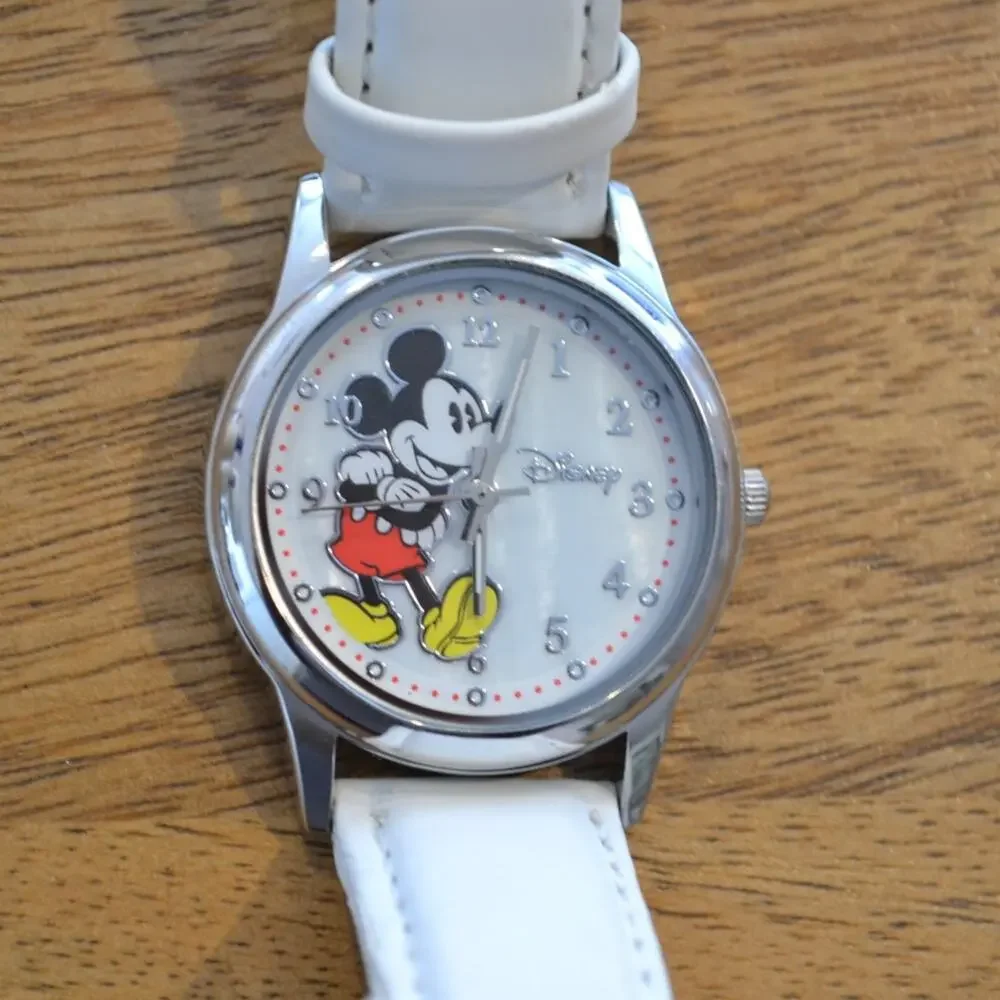 Disney Micky Mouse Wrist Watch White Silver MK1109